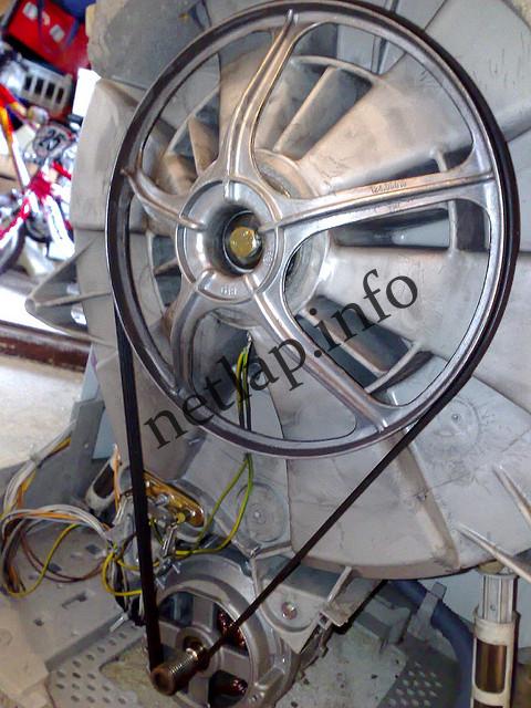 Mosógép ékszíj felrakása