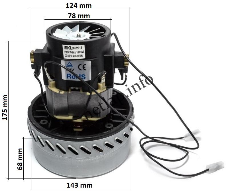 Takarítógép motor 1200W univerzális - Image 2