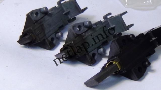 Új és régi szénkefék