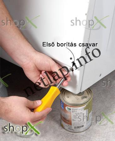 A mosógép szétszedése