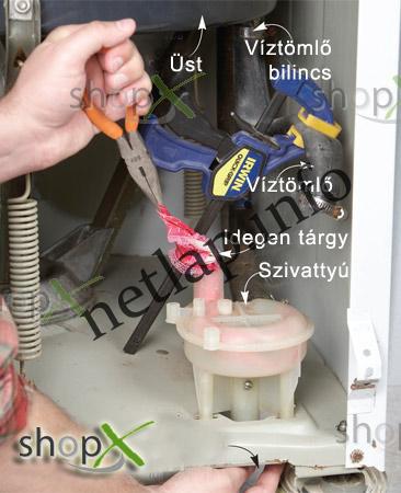 Mosógép dugulás elhárítás